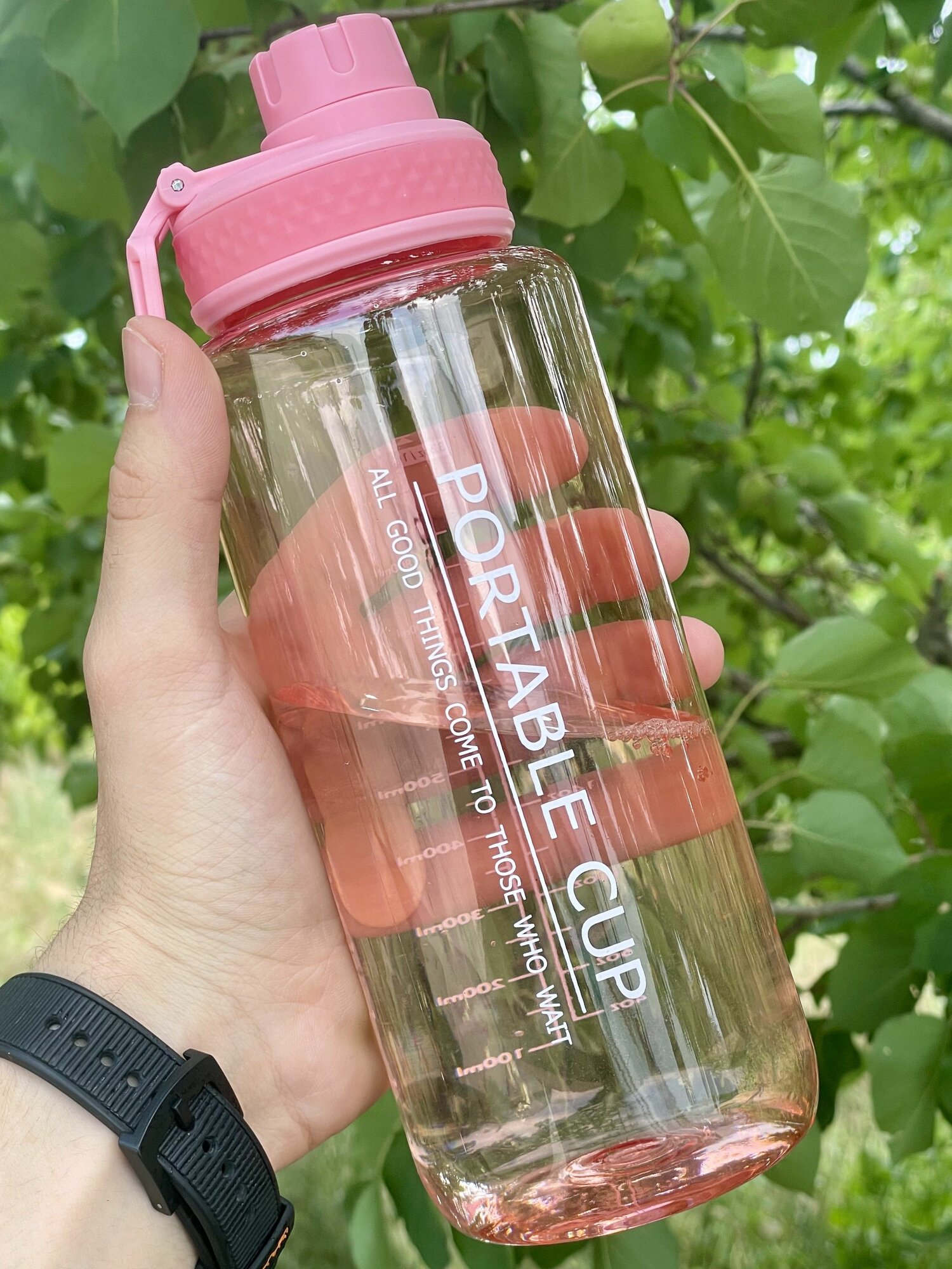 Бутылка для воды IBRICO "Portable Cup", 1000мл, пластик BPA Free