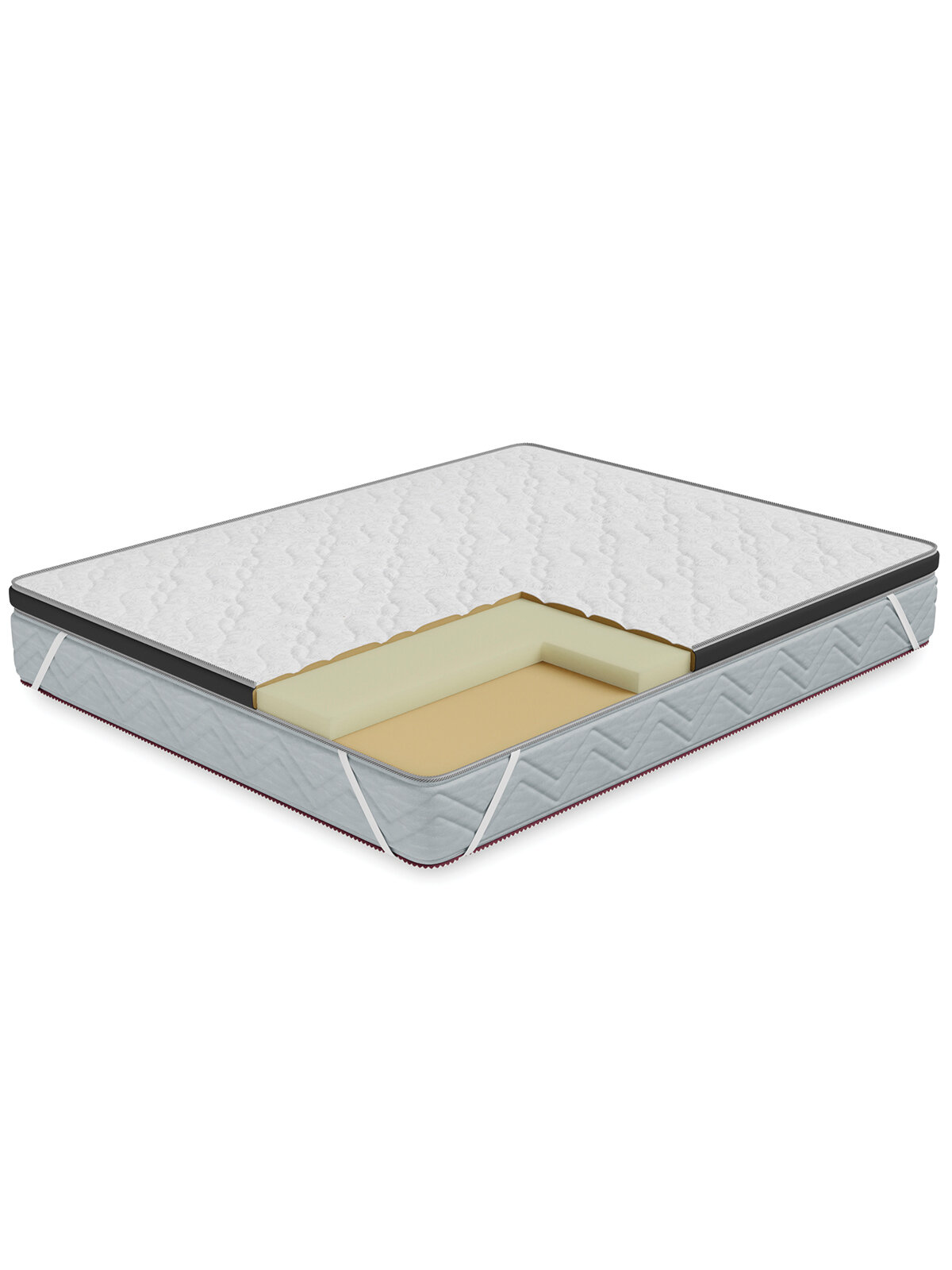 Наматрасник Beneli соник-мемори с эффектом памяти высота 6 см 140х200 см 1 шт.