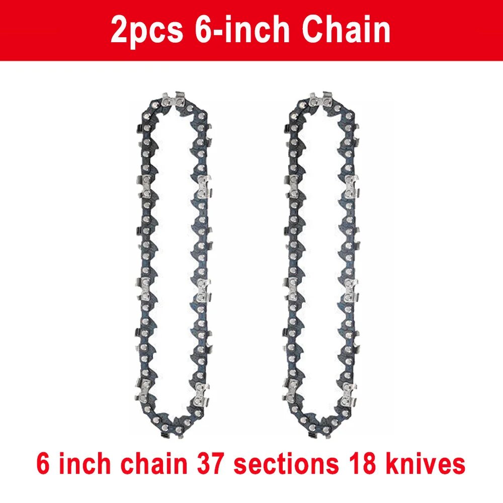 фото 4/6/8 дюймовые цепи и направляющая мини стальные цепи электрическая пила Лезвие Электроинструмент пила аксессуар для замены резки древесины