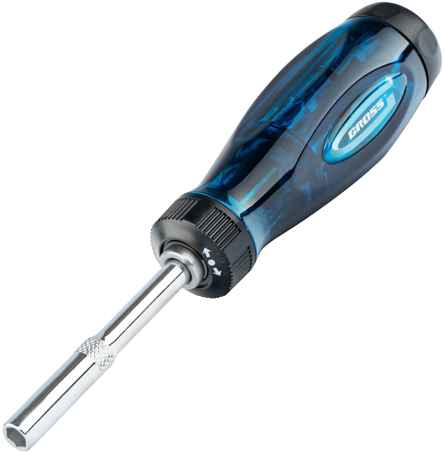 Отвёртка со сменными битами Gross 11603, 14 предм, синий/черный — фото 1