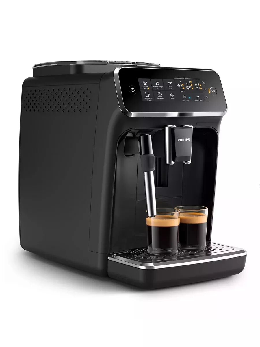 Кофемашина автоматическая Philips EP3321/40, чёрная, с капучинатором — фото 1