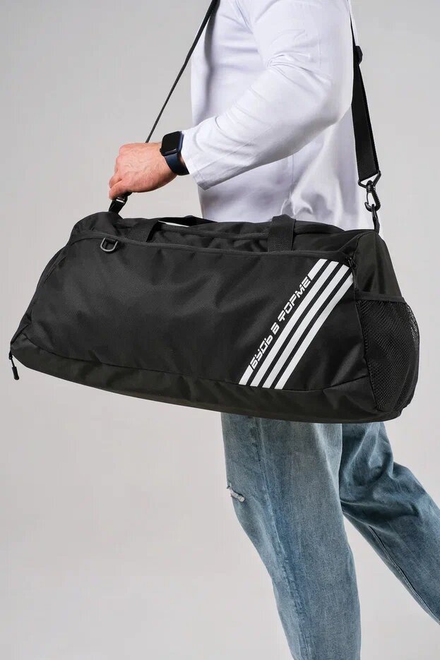 Сумка дорожная Мир в сумке, 51 л, 25х30х68 см, черный — фото 1