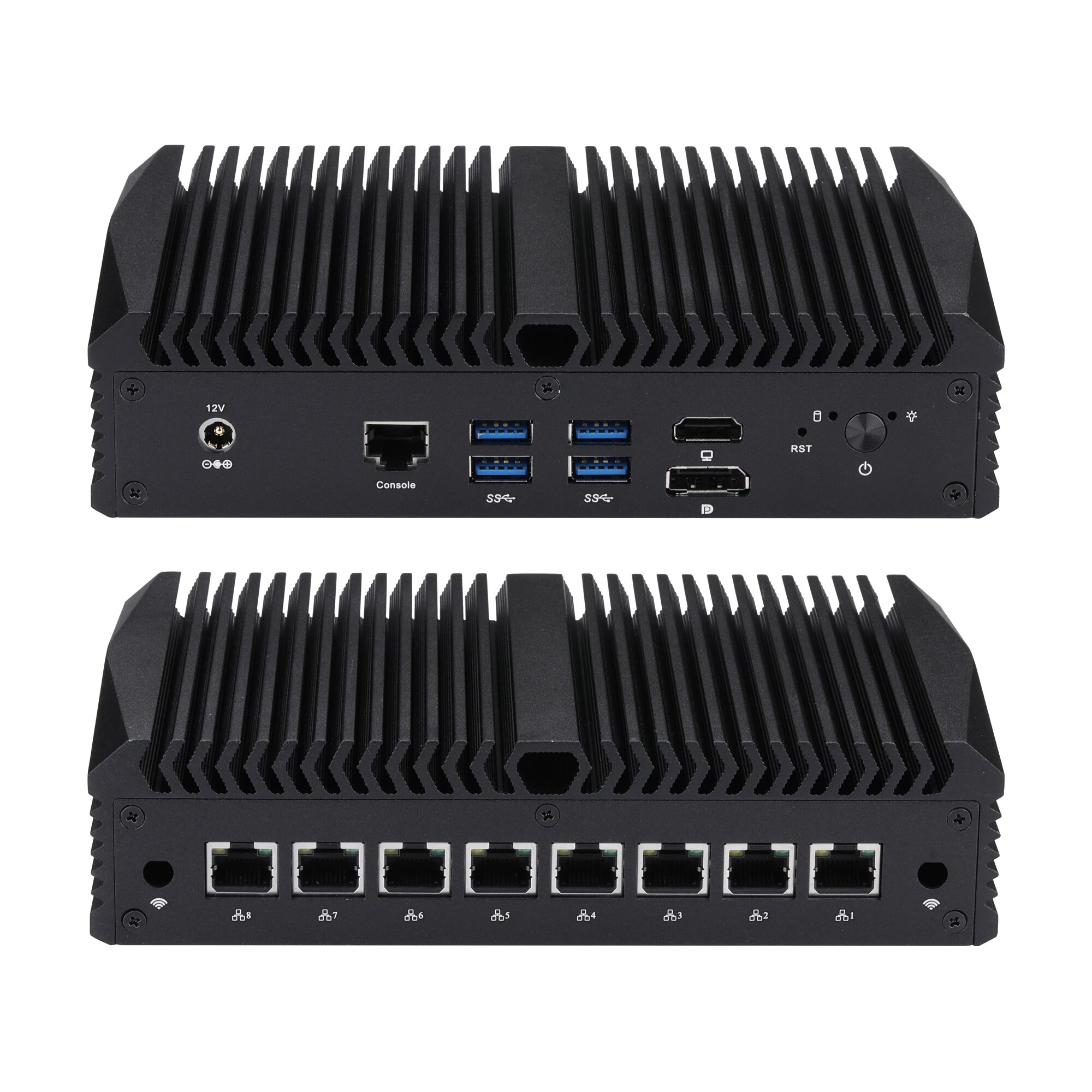 Qotom Мини-ПК Intel Celeron/i3/i5/i7 8*2.5G Lan