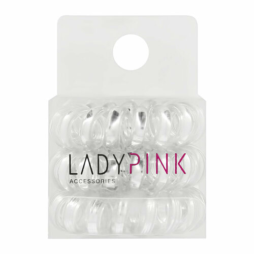 Набор резинок для волос LADY PINK BASIC SLINKY box, 3 штуки в упаковке