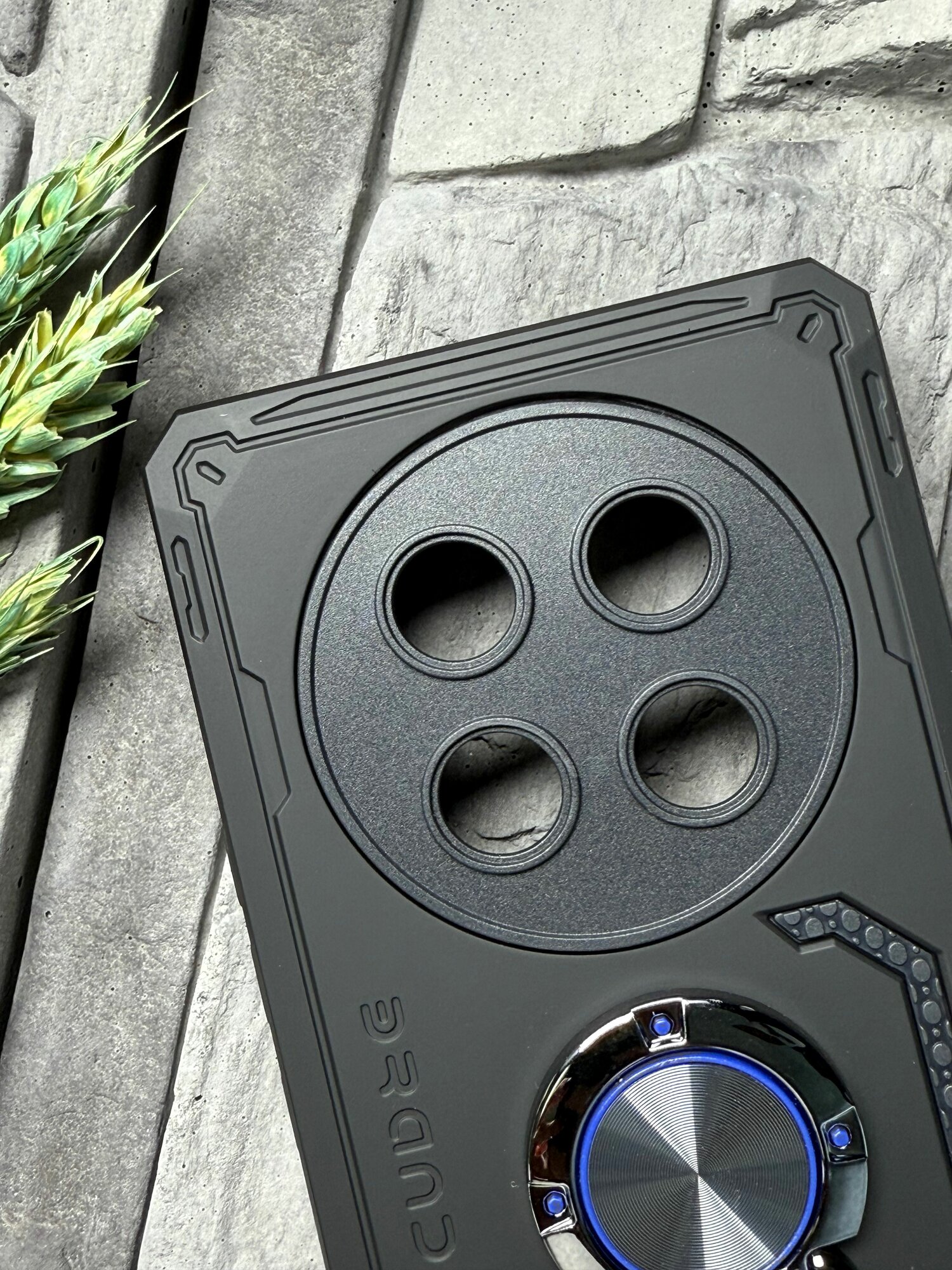 Чехол противоударный для Honor X9c ( Хонор Икс9с / Х9с ) с функцией подставки , с кольцом-держателем, ударопрочный, усиленный, черный — фото 1
