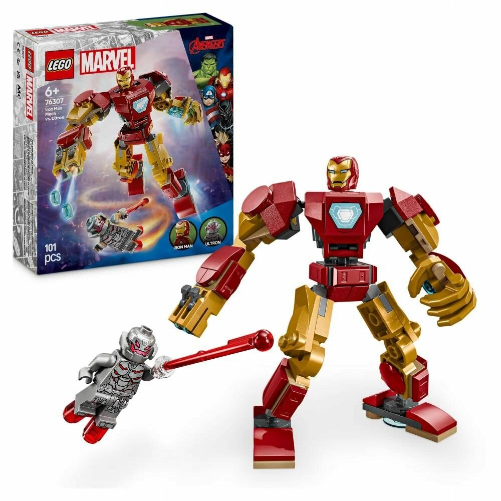 Конструктор LEGO Marvel Super Heroes - Железный человек против робота Альтрона - Лего Марвел 76307