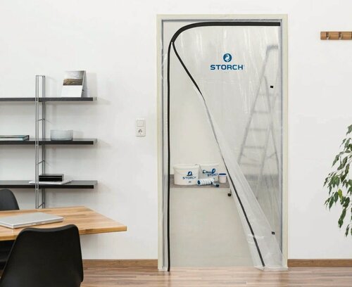 Изображение товара Пленочная дверь с L молнией Storch Folientur mit Reisverschluss L-Form 499150 (220см*110см)