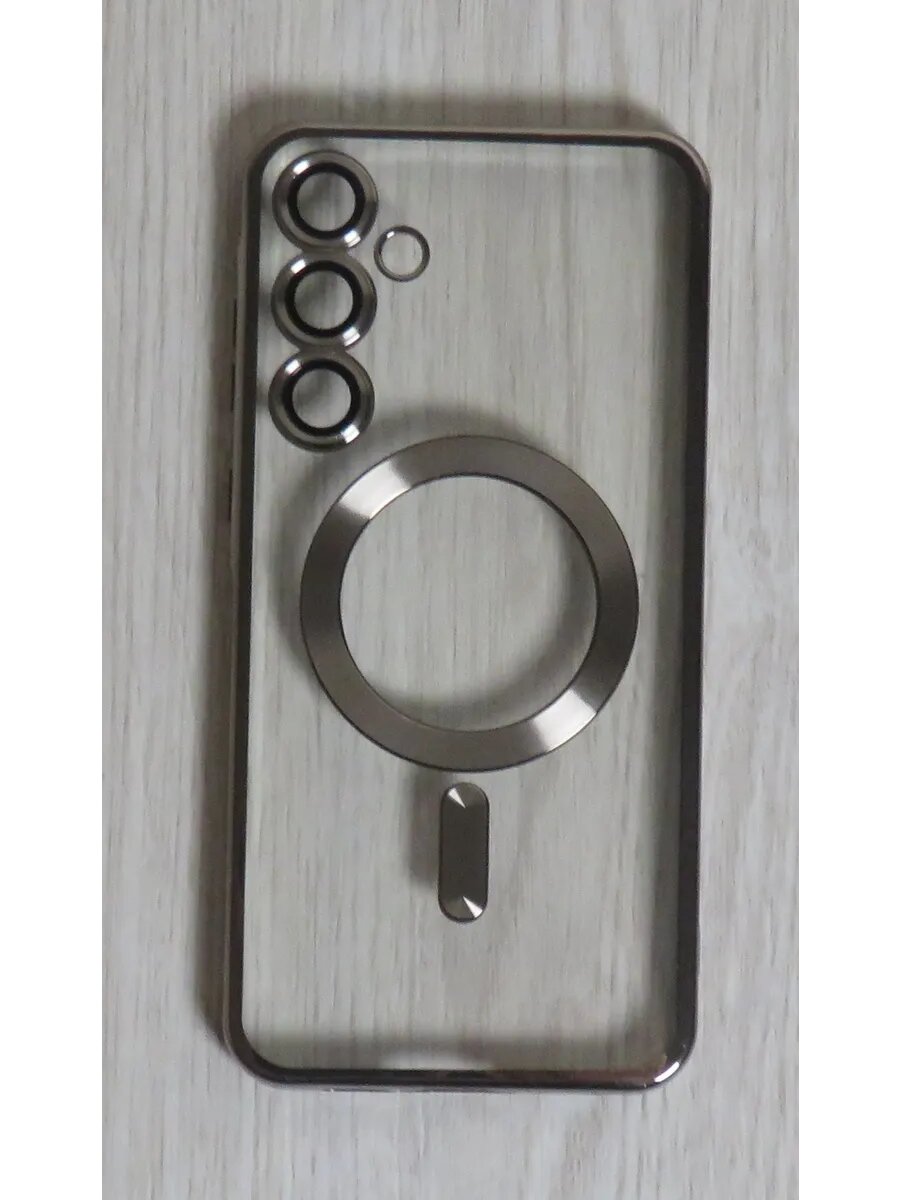 Чехол для Samsung S24 FE "Magnetic", поликарбонат, защита камеры, цвет серый