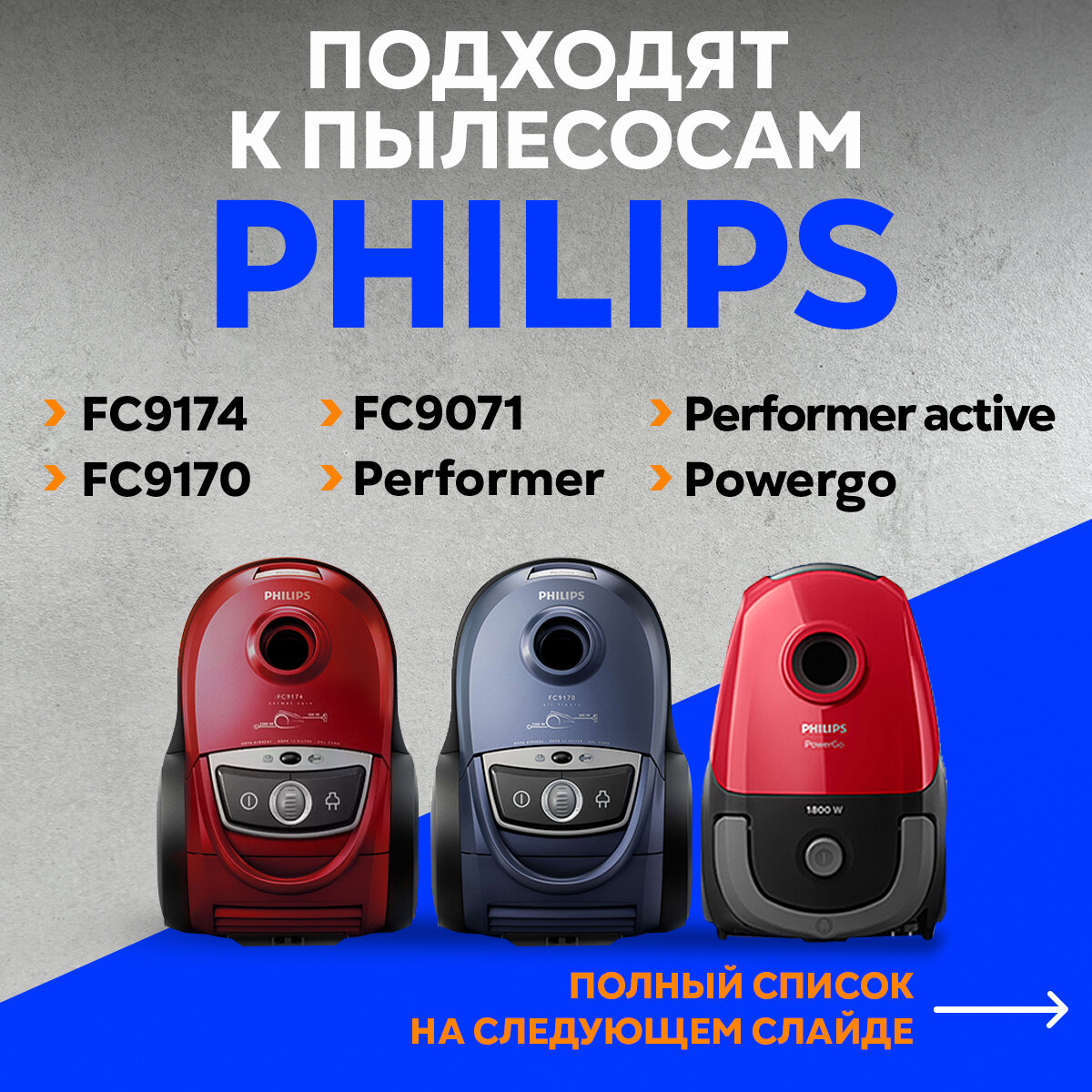 Обзор: Мешок для пылесоса Philips многоразовый FC9174 FC9170 FC9071 s bag Powergo, 1шт.