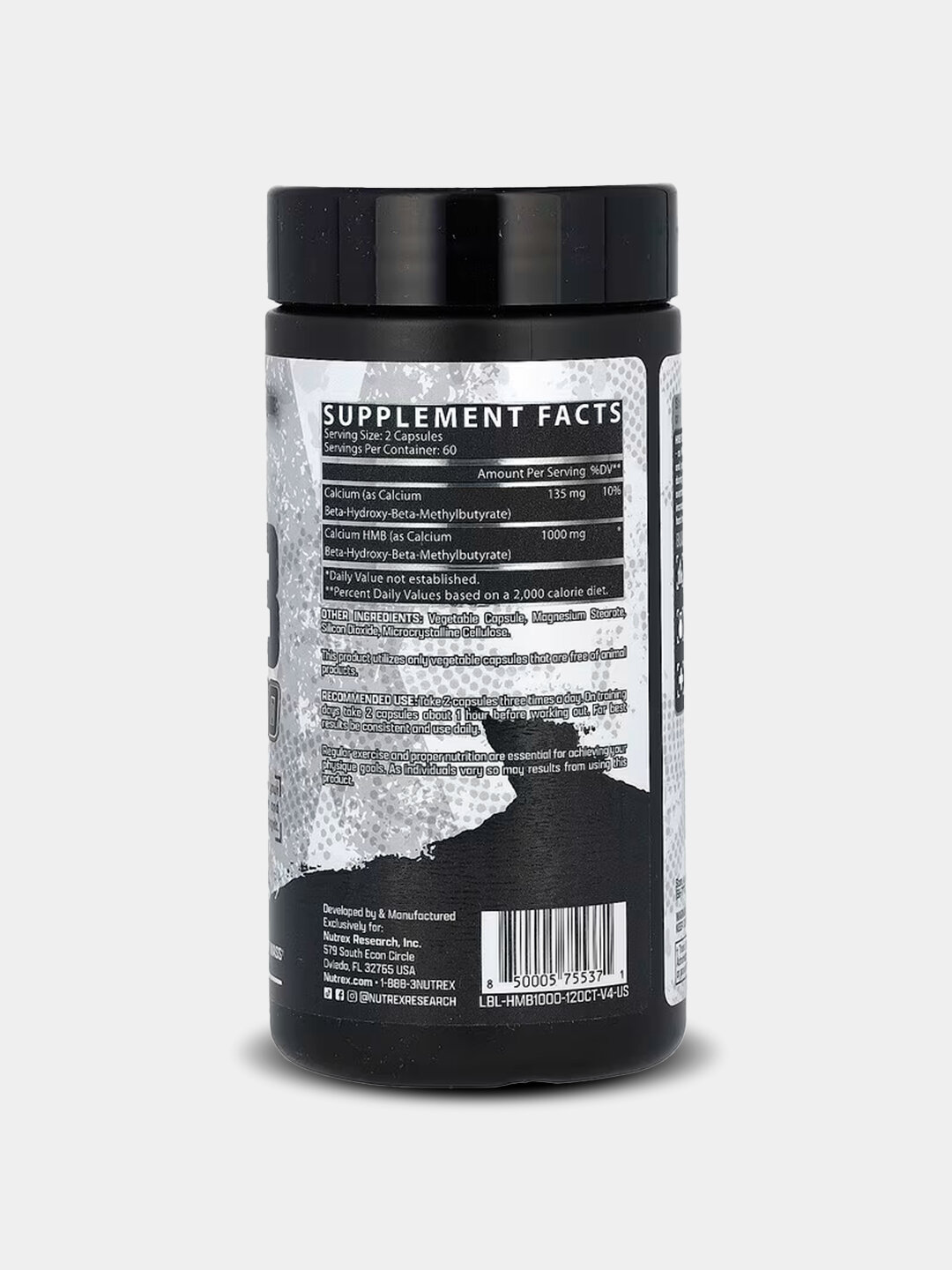 Nutrex HMB 1000 мг, 120 капсул — Комплекс для защиты и восстановления мышц — фото 1