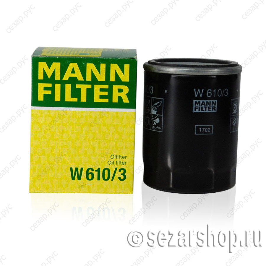 MANN-FILTER W 610/3 Фильтр масляный — фото 1