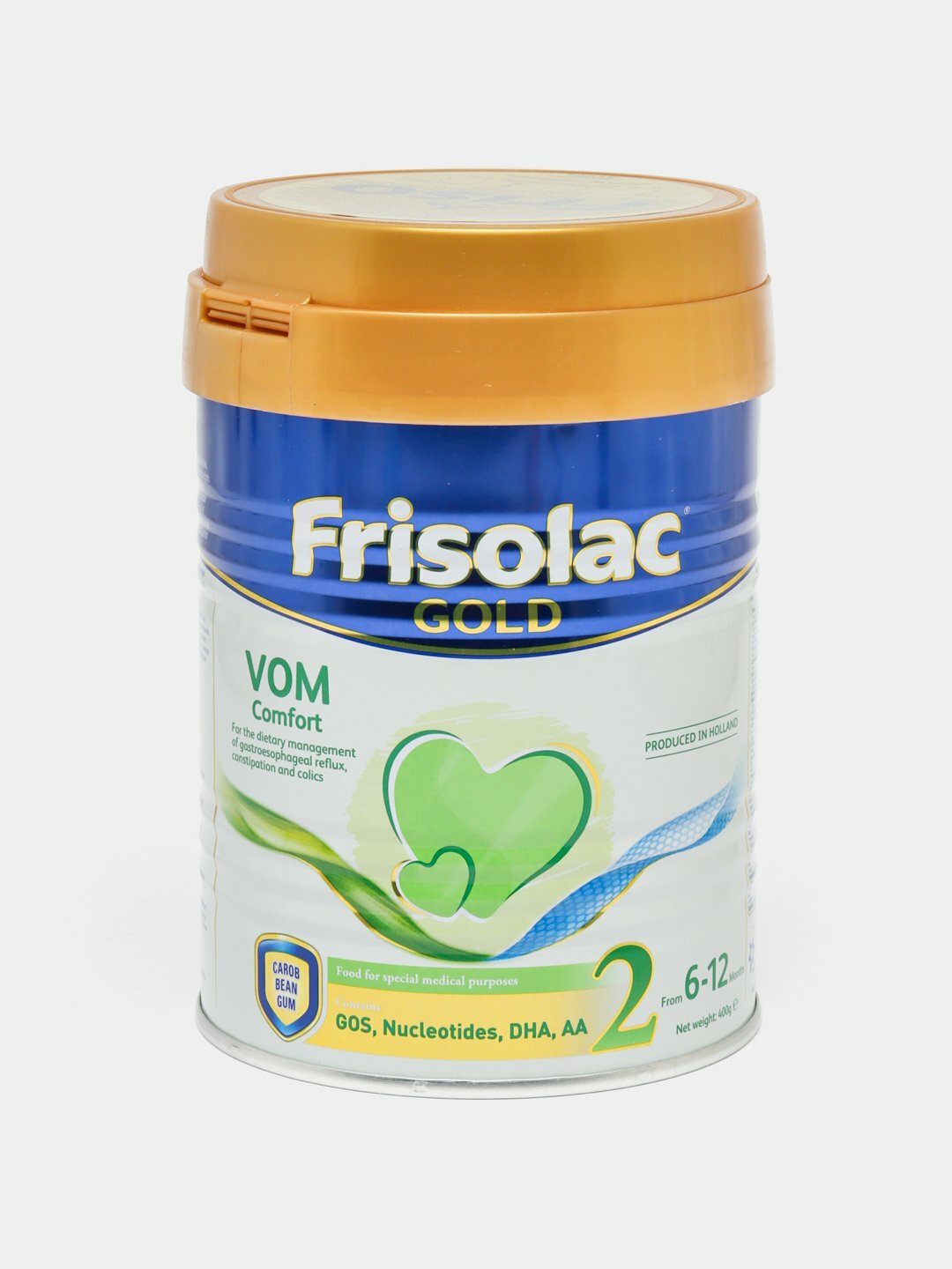 Молочная смесь Frisolac Vom Comfort 2, против колик, запоров, срыгиваний, с 6 до 12 мес, банка