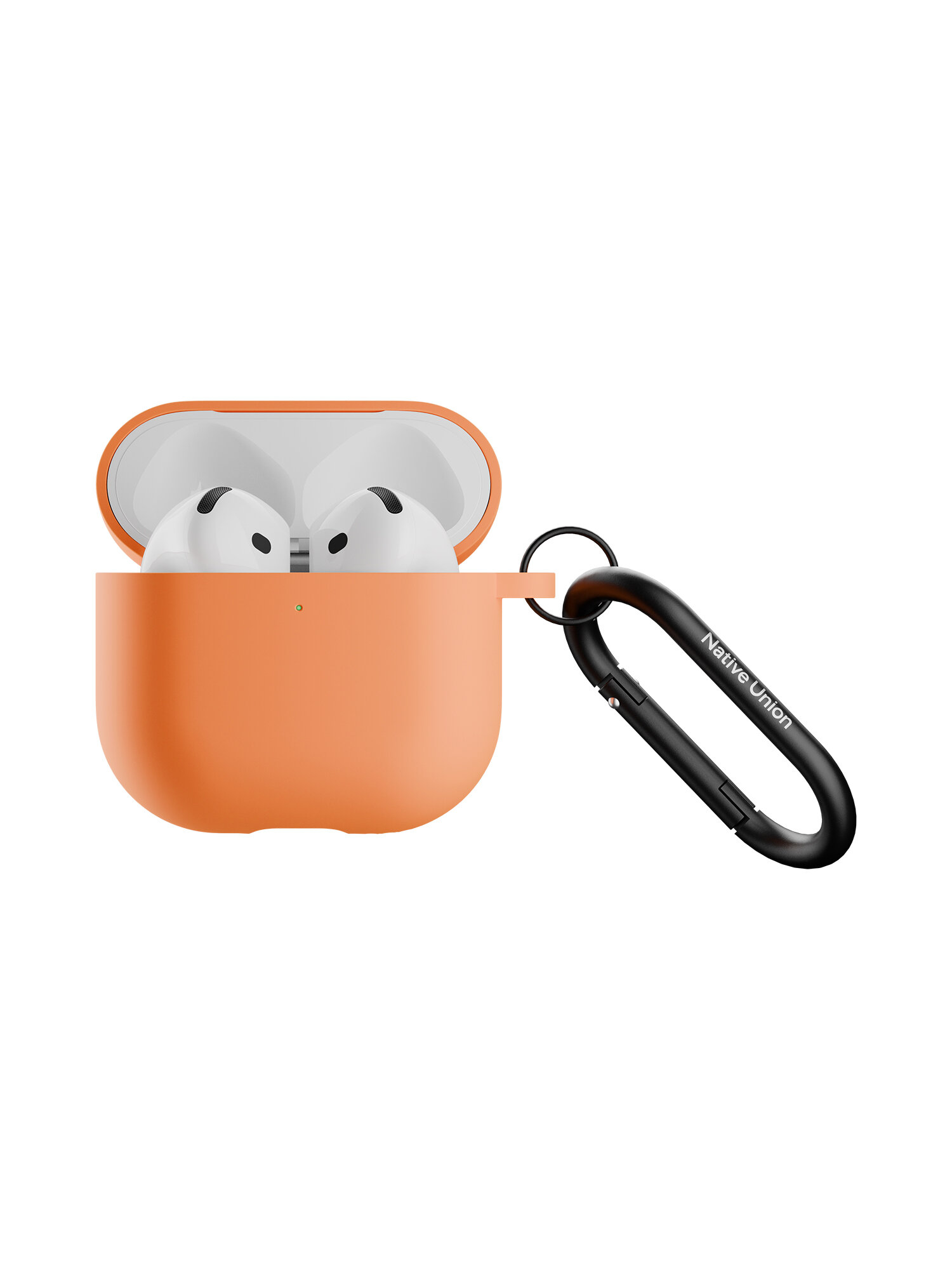 Чехол на AirPods 4 Native Union ACTIVE CASE с карабином, цвет: абрикосовый