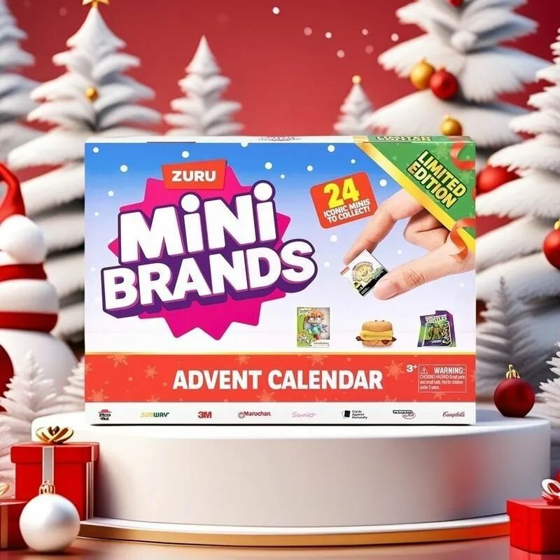 Адвент-Календарь Zuru mini brands лимитированная серия 24 фигурки-сюрприза пластик 10 см