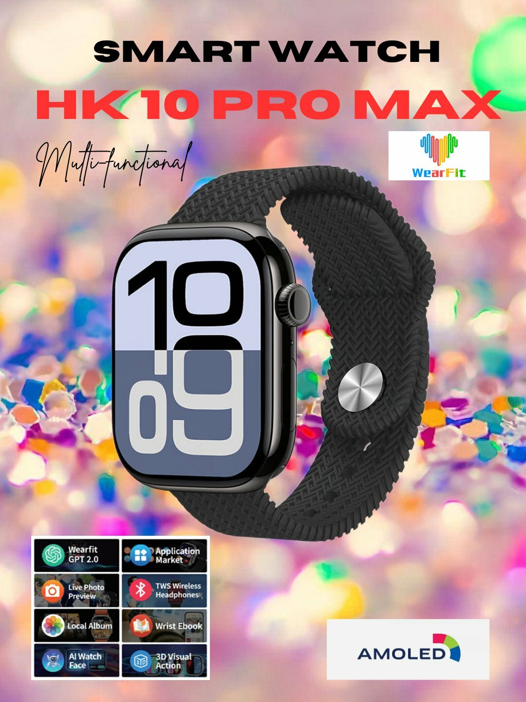 Умные часы HK 10 PRO MAX Series10, NFC