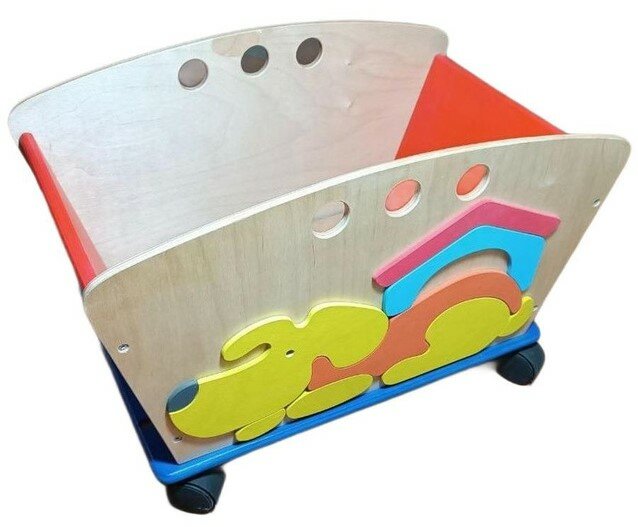 Тележка для игрушек с декором — фото 1