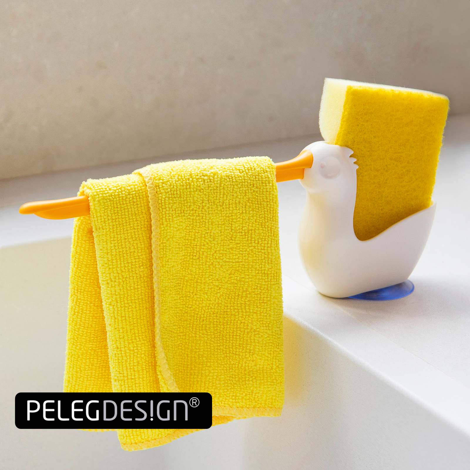 Держатель для губки и тряпки Peleg Design Pelix