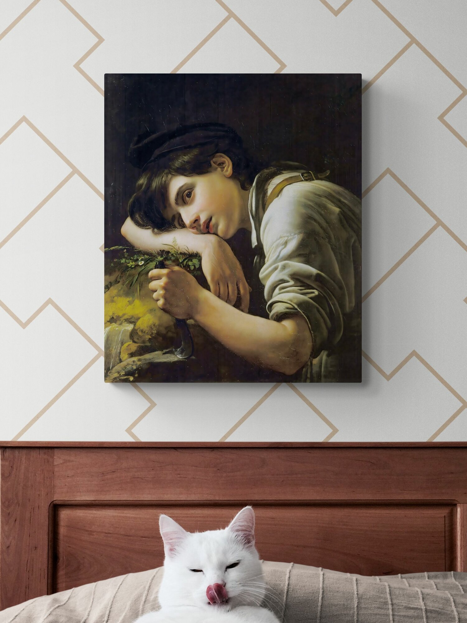 Кипренский Орест Адамович "Молодой садовник" 50х40 см — фото 1