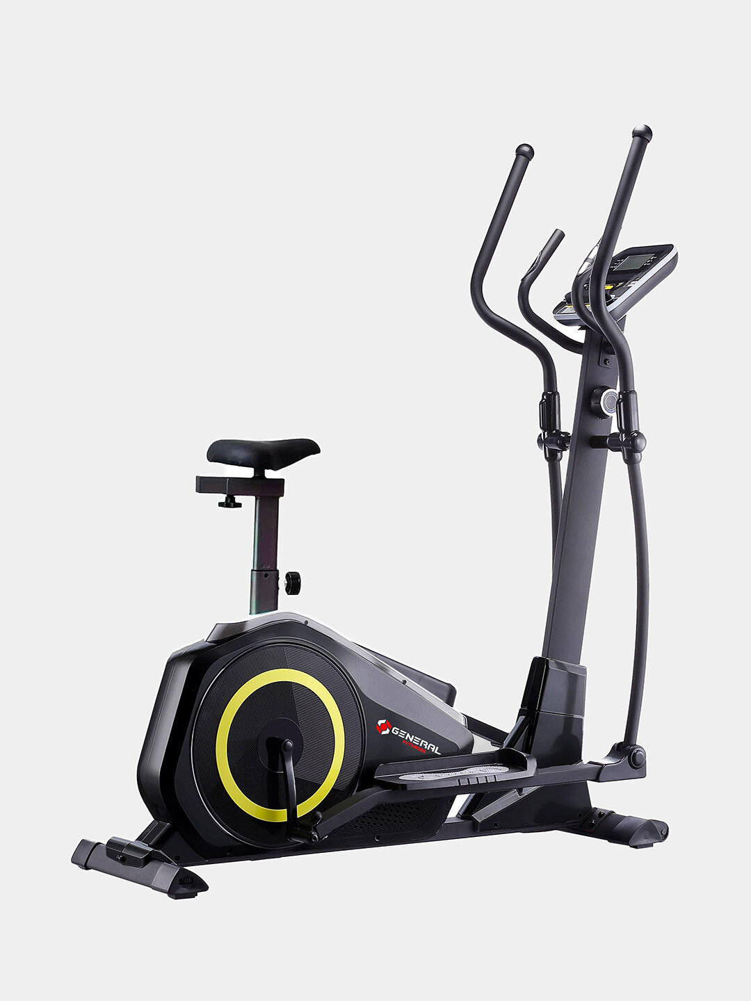 Велолыжа General Fitness GF-710E, 8 уровней нагрузки, черная, до 130кг — фото 1