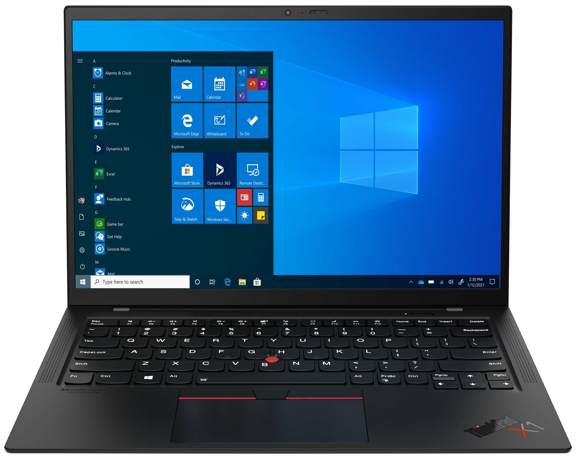 Ноутбук Lenovo ThinkPad X1 Carbon Gen 10 (Intel Core i7-1260P/16Gb/512Gb SSD/14' FHD/Win11 Pro)