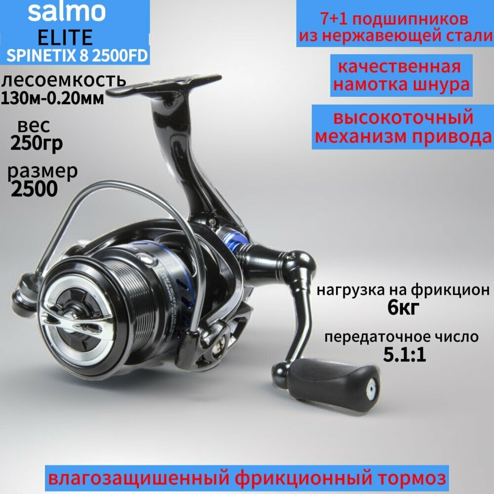 Катушка безынерционная Salmo Elite SPINETIX 8 2500FD