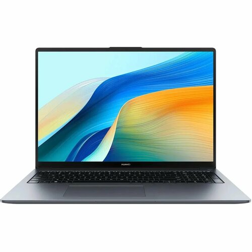 фото Ноутбук huawei matebook d 16 mclg-x, 16", 2024, ips, intel core i7 13700h 2.4ггц, 14-ядерный, 16гб lpddr4x, 1тб ssd, intel iris xe graphics, без операционной системы, серый космос [53014hyk]