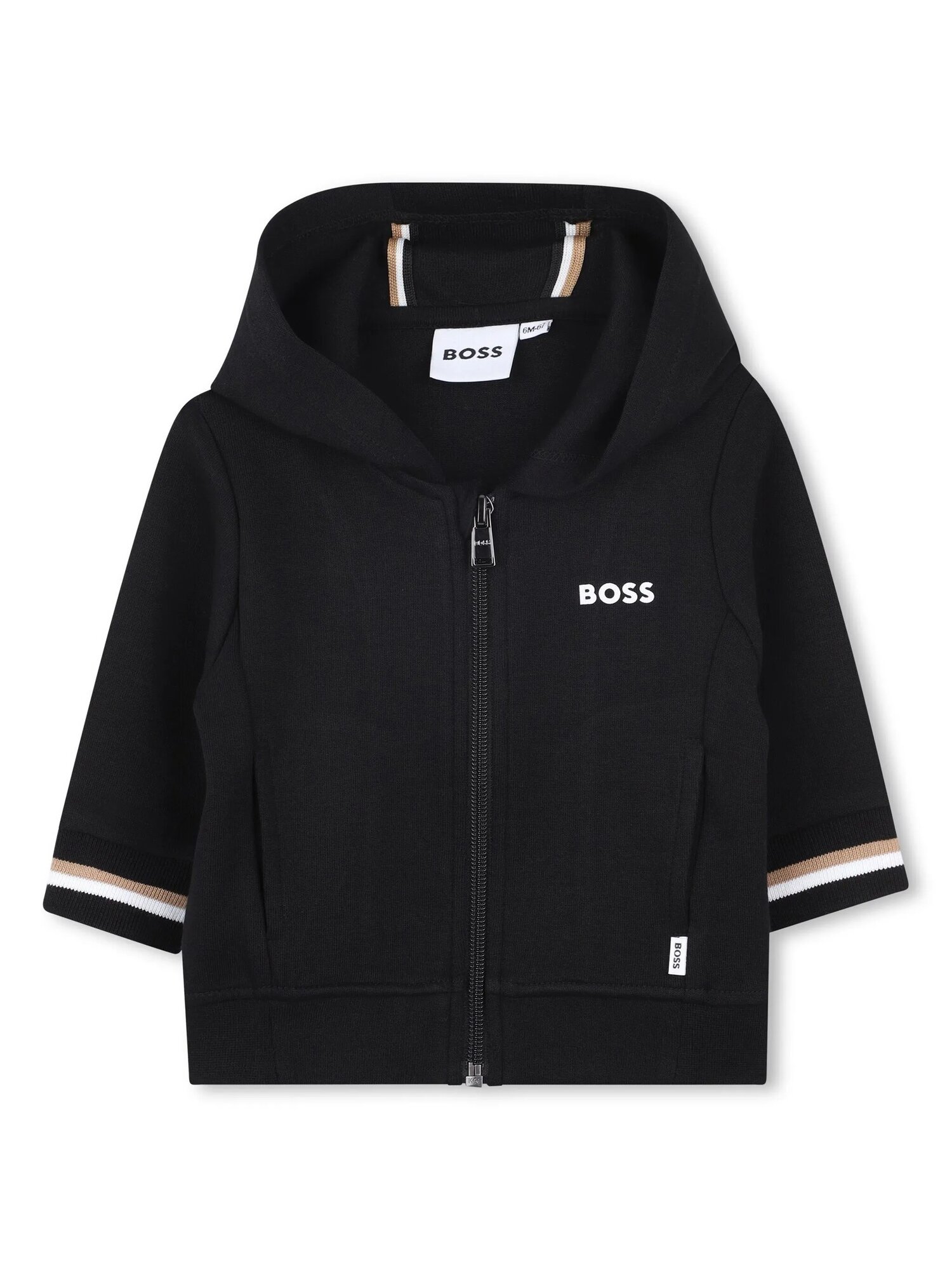 Костюм спортивный BOSS, размер 18 мес, черный