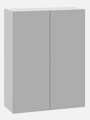 Изображение товара Кухонный модуль навесной, шкаф Тандем с полками, с доводчиками, 70х29.6х91.2 см, Белый / Нео