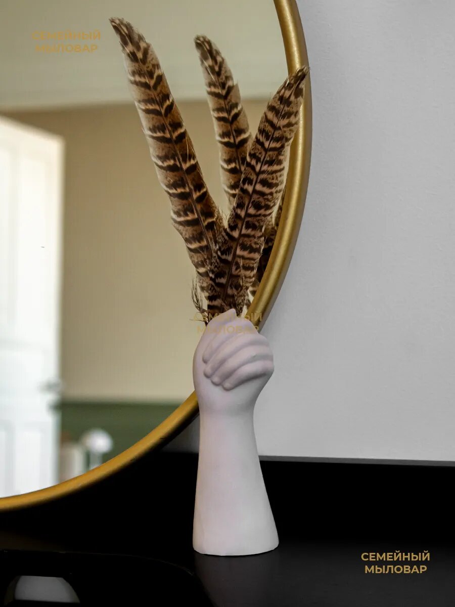 Силиконовый молд для гипса / ваза с рукой — фото 1