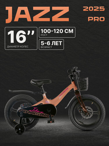 Изображение товара Велосипед детский двухколесный Maxiscoo JAZZ Pro 16" (2025) MSC-J1641P