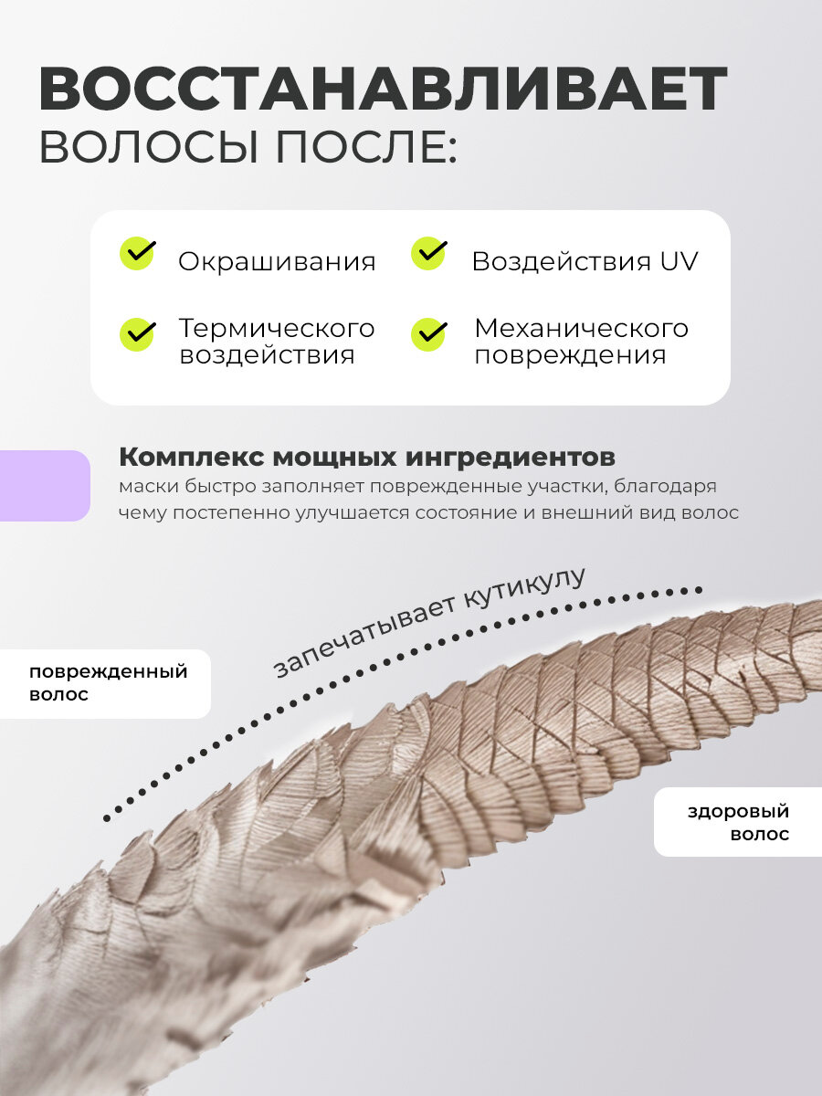Adricoco, Miss Adri Botox therapy - маска для волос с эффектом ботокса, 200 мл — фото 1