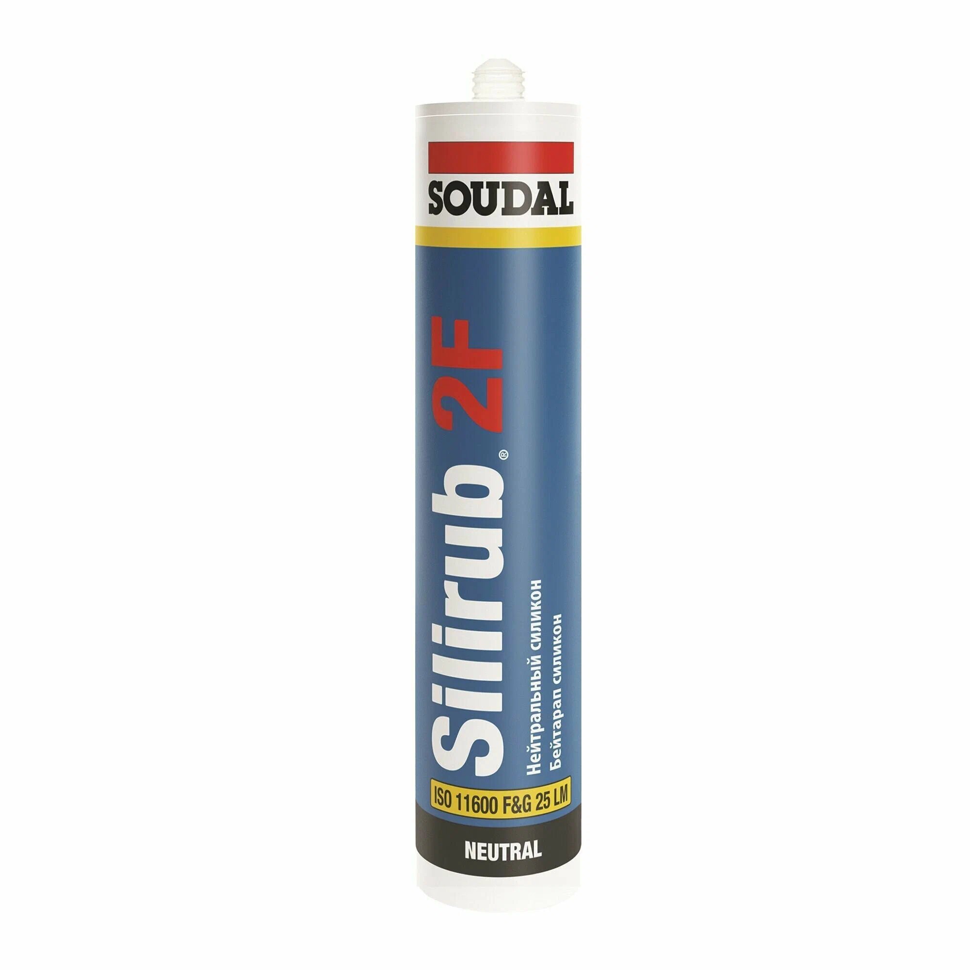 Герметик силиконовый нейтральный Soudal Silirub 2F белый 300 мл
