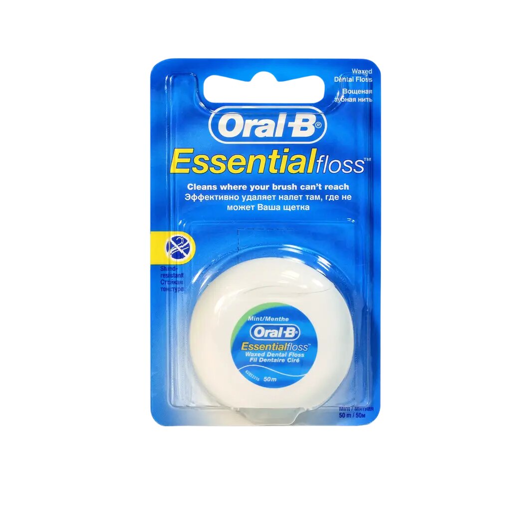 Oral-B Зубная нить вощеная с мятой 50 м 1 шт