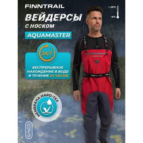 Вейдерсы FINNTRAIL Aquamaster 1536, красный, размер XL