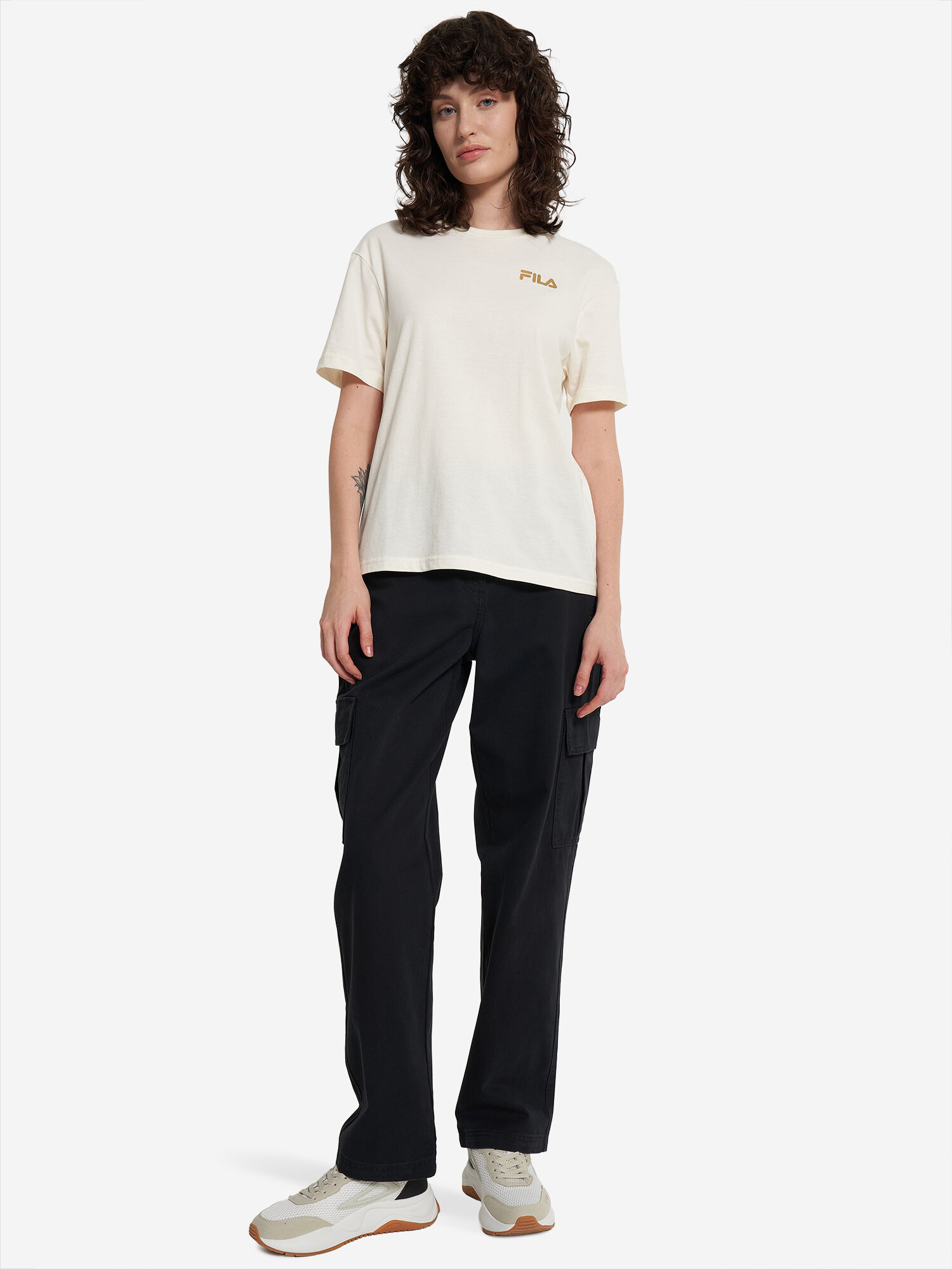 Футболка Fila, размер 50-52, песочный — фото 1