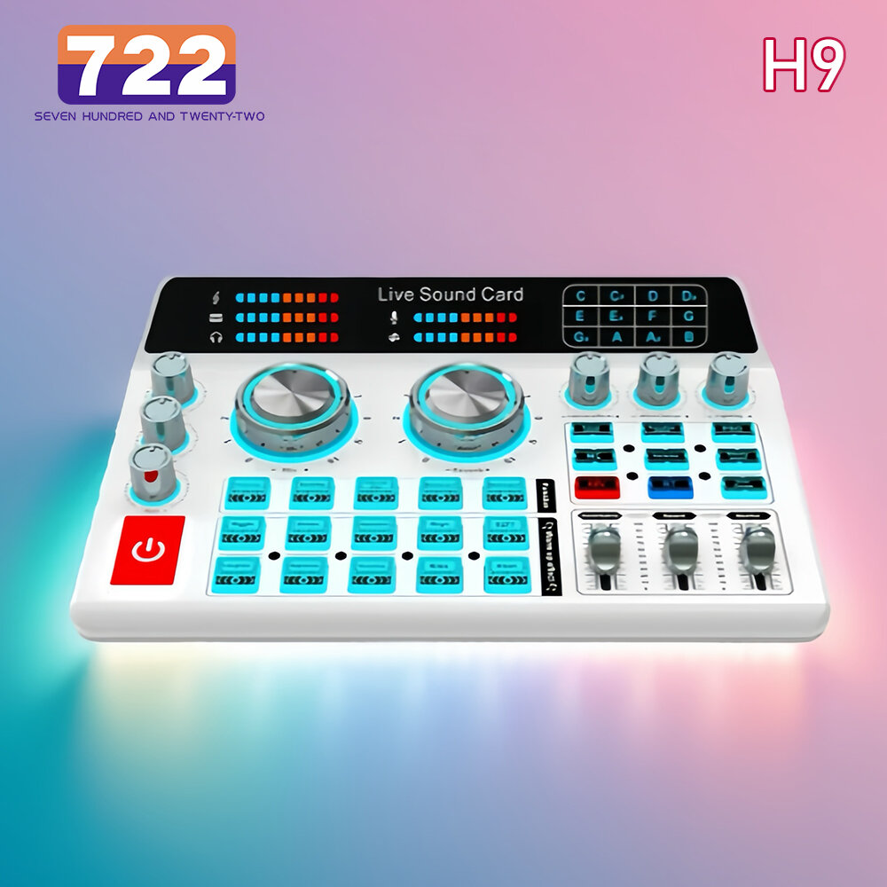 H9 Live Sound Card Voice Changer Микшер Аудио Для Компьютера ПК Микширования Professional