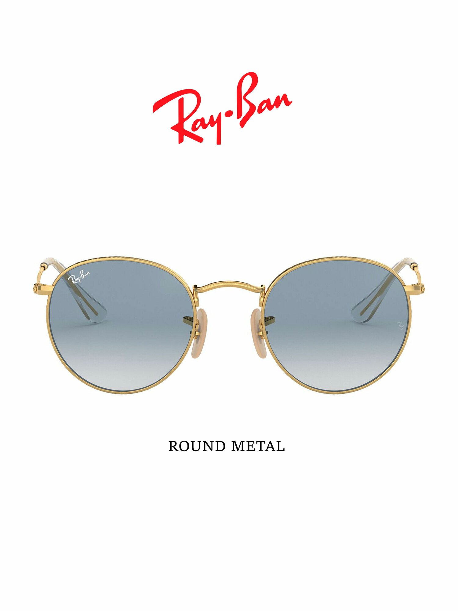 Солнцезащитные очки Ray-Ban, золотой, коричневый