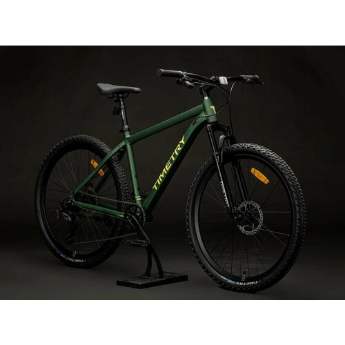 Взрослый горный велосипед BREND TIMETRY ORIGINAL TT401, диаметр колес 27,5, 7 скоростей, цвет зеленый