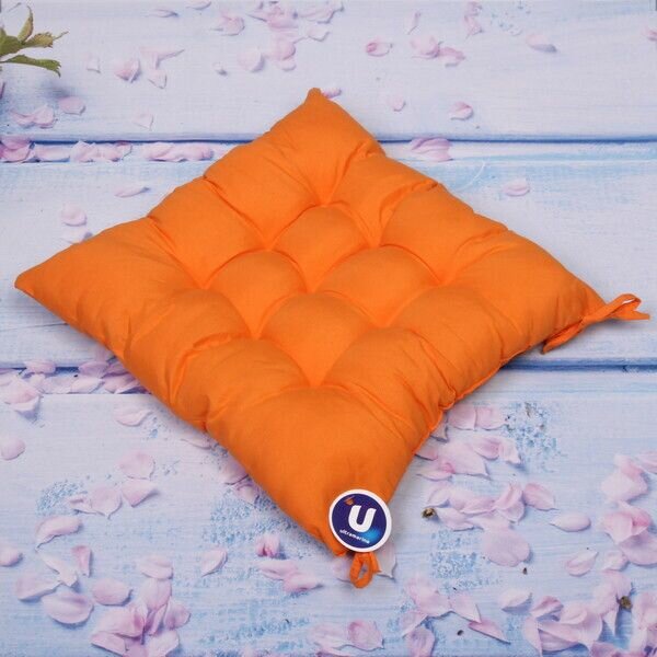 Подушка-сидушка на стул с завязками 