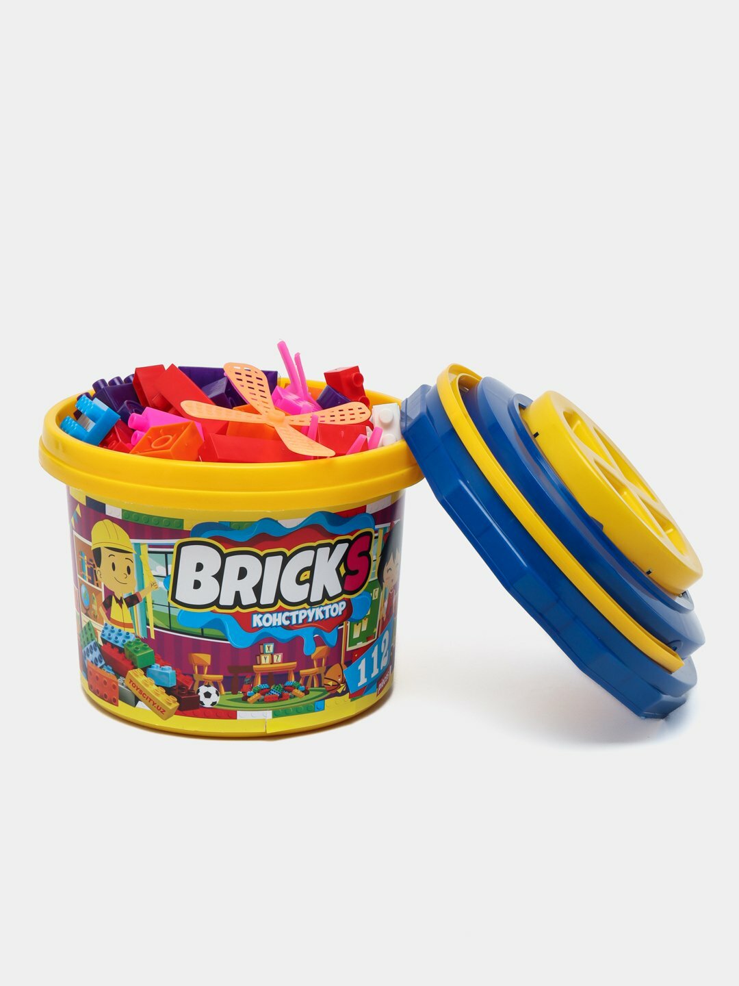 Конструктор Bricks, 112 деталей, пластиковый, для детей 2+ лет — фото 1