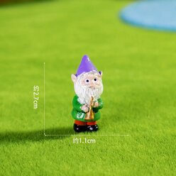 Миниатюрные фигурки гномы MOONBIFFY из резины, Suona Dwarf