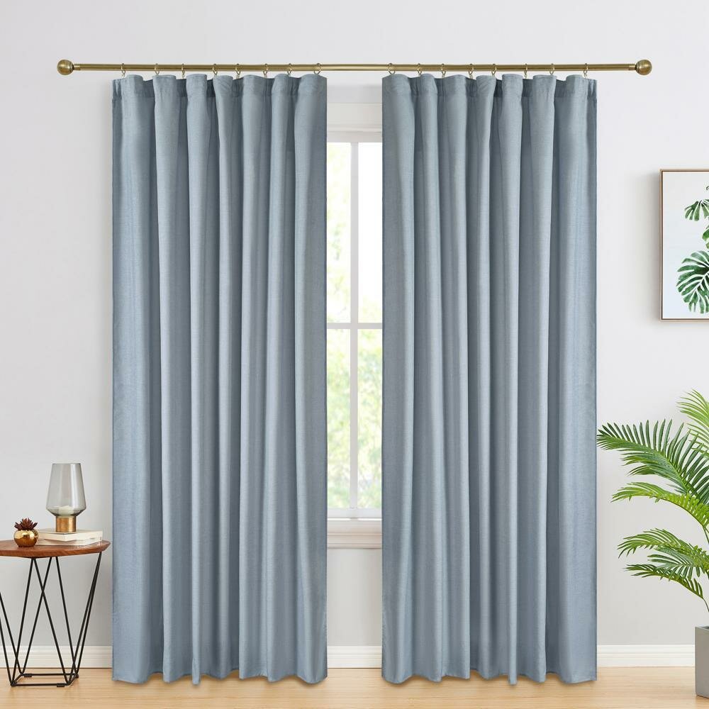 Штора на ленте KREAFORTA Raspberry 200x280 см голубой