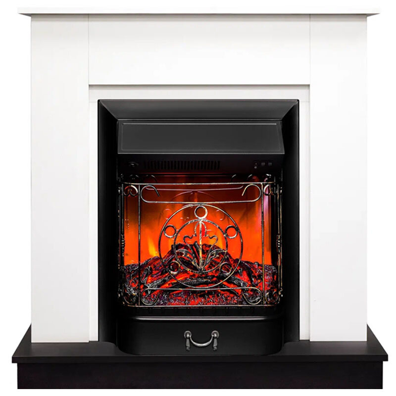 Электрокамин RealFlame Асти с очагом Majestic Lux Black белый/уни неро (WT-LCB510/BL-LCB917)