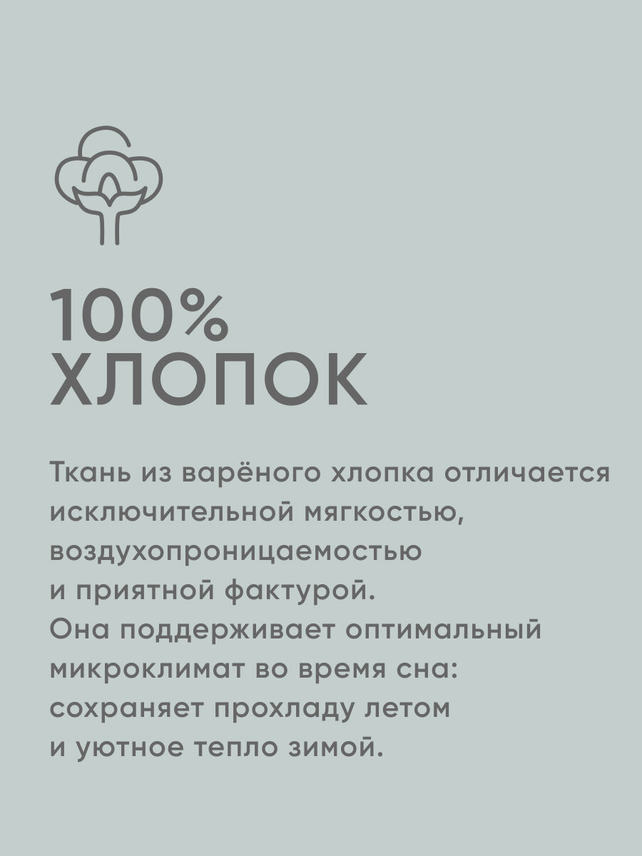 Простыня на резинке Askona (Аскона) Organic Cotton Фисташковый 180*200*30 — фото 1