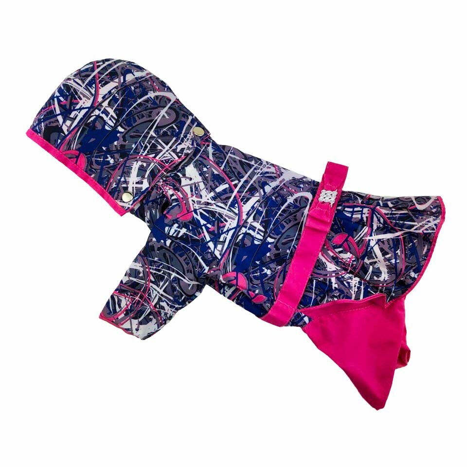 Комбинезон-плащ на подкладке МУ для собак мелких пород с юбкой