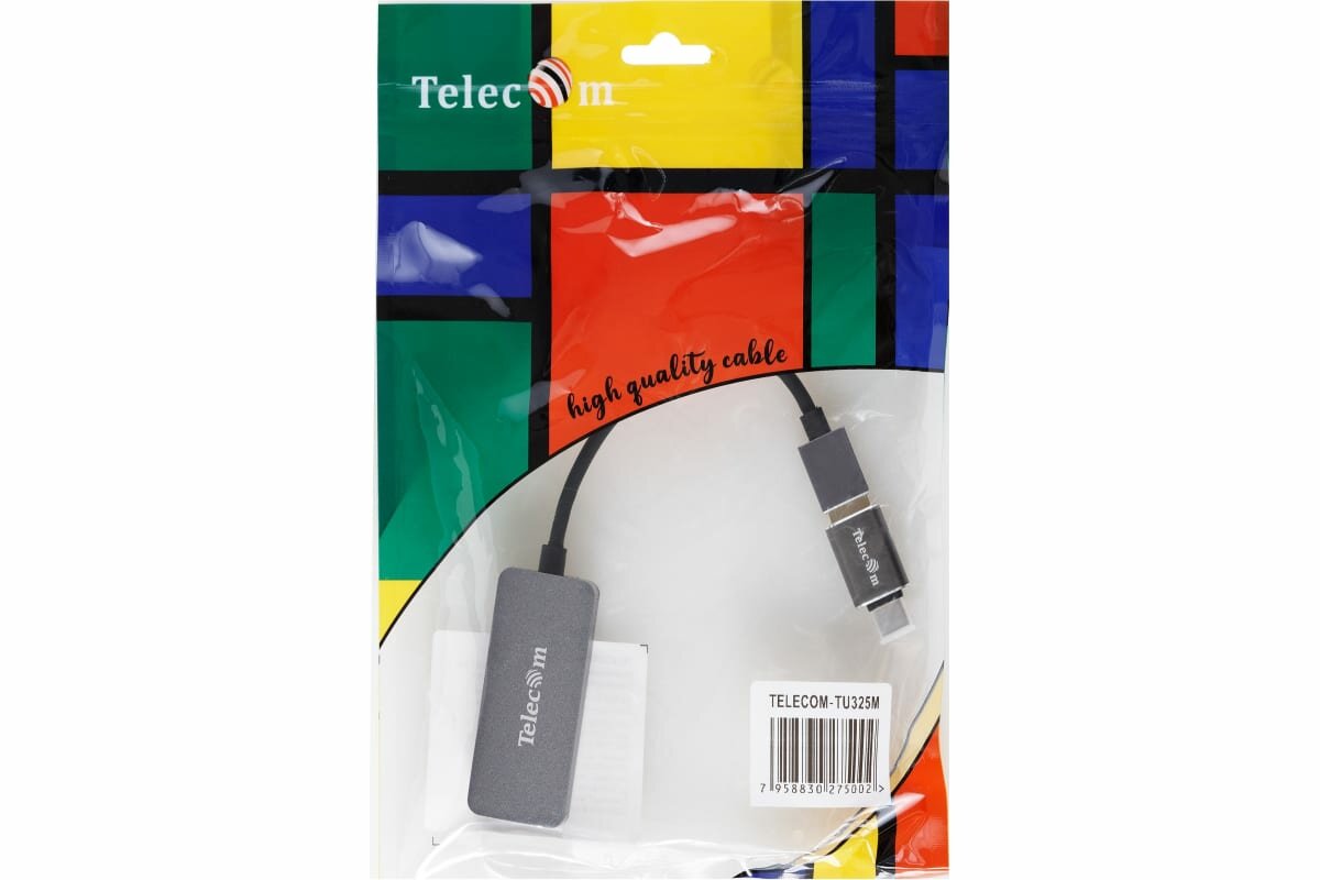 Кабель-переходник USB 3.0-->RJ-45 2.5G Ethernet, and TypeC адаптер 0.15м Telecom <TU325M> VCOM Кабель-переходник Telecom USB 3.0/RJ45 (TU325M) - фото №10