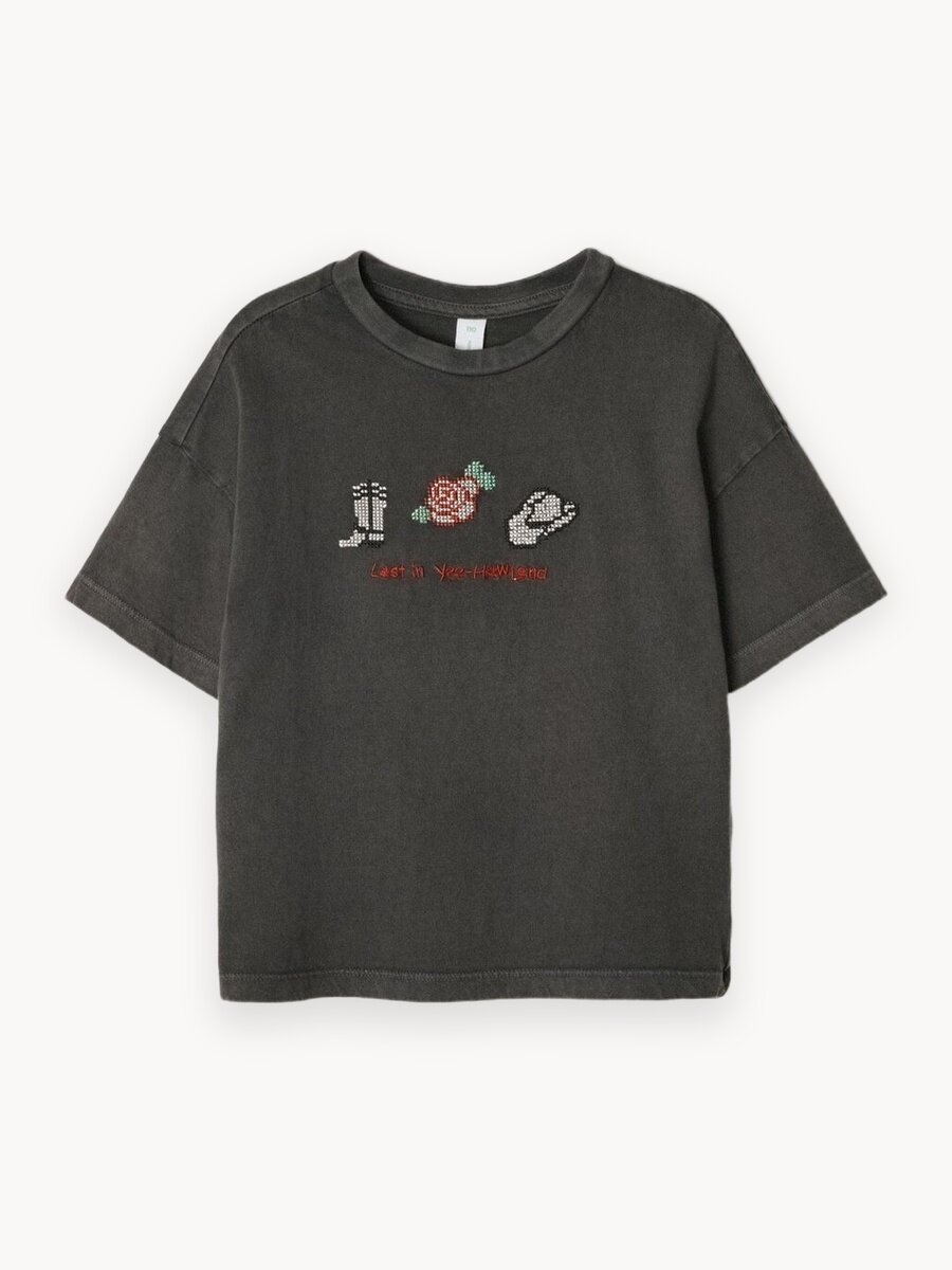 Футболка Sela, размер 116, темно-серый