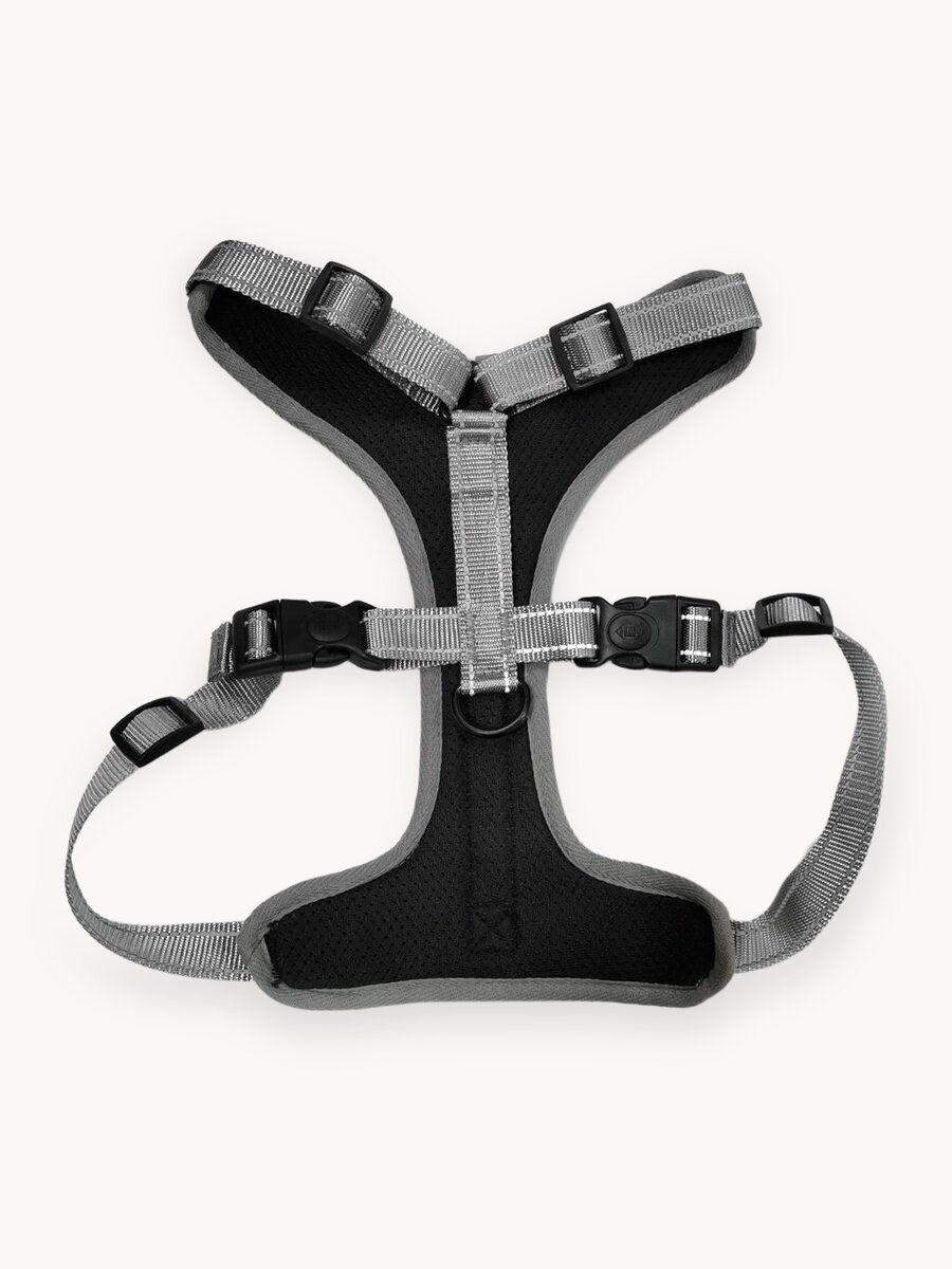 Анатомическая шлейка для собак Mirestra прогулочная светоотражающая