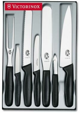 Набор Victorinox ножей кухон. Standart (5.1103.7) компл:4шт вилка черный подар. коробка