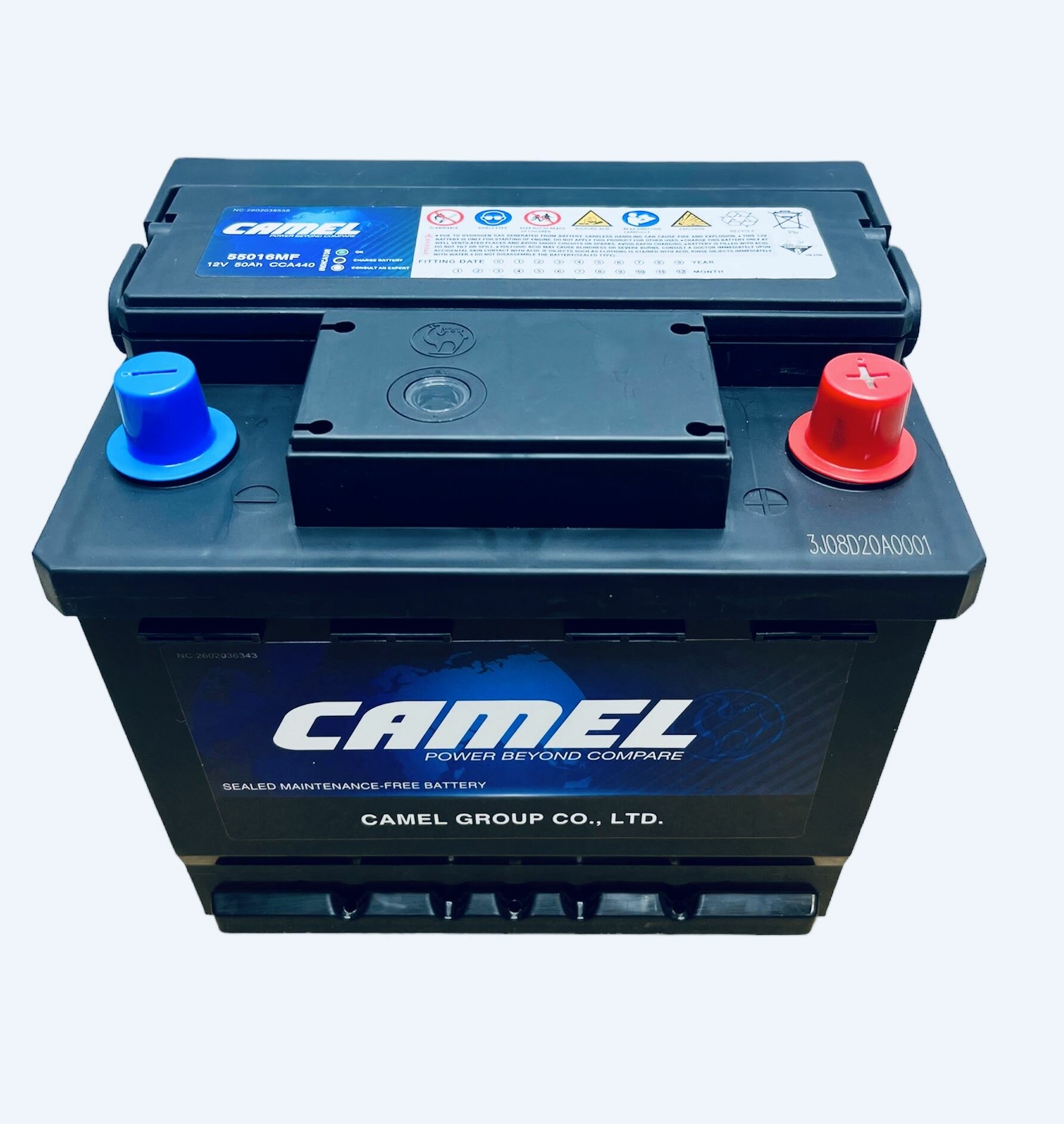 Аккумулятор автомобильный CAMEL 55016MF L1B 50 Ач 440 A о. п. 207х175х175